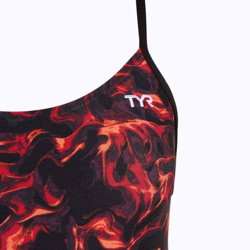 Einteiler Badeanzug Damen TYR Durafast Elite Energia Cutoutfit red 3