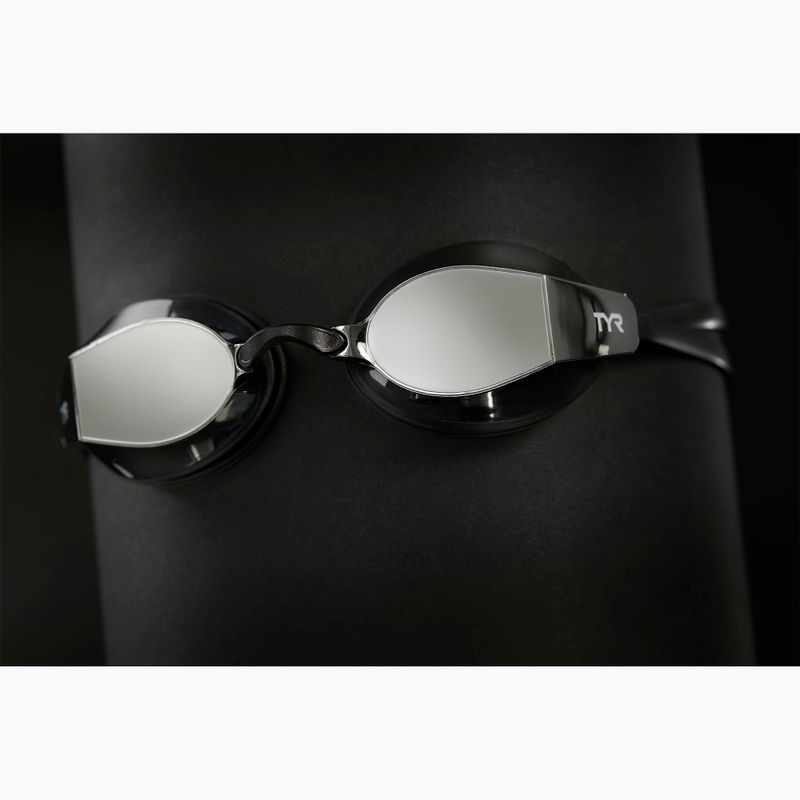 Schwimmbrille TYR Blackops 140 Ev Racing Mirrored silver/black/black 5