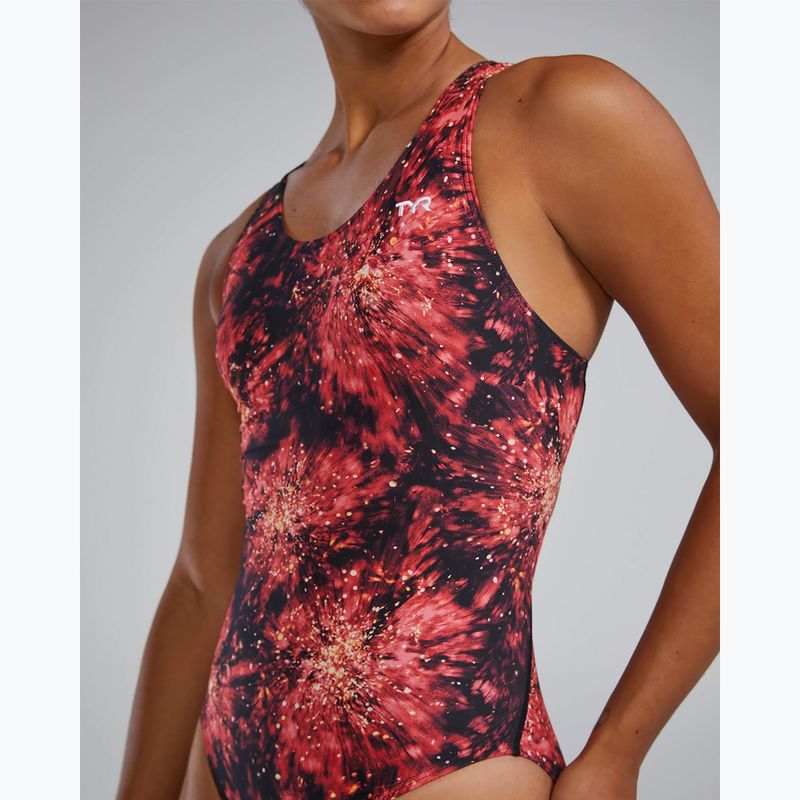 Einteiler Badeanzug Damen TYR Durafast Elite Radiant Flare Maxfit red 5