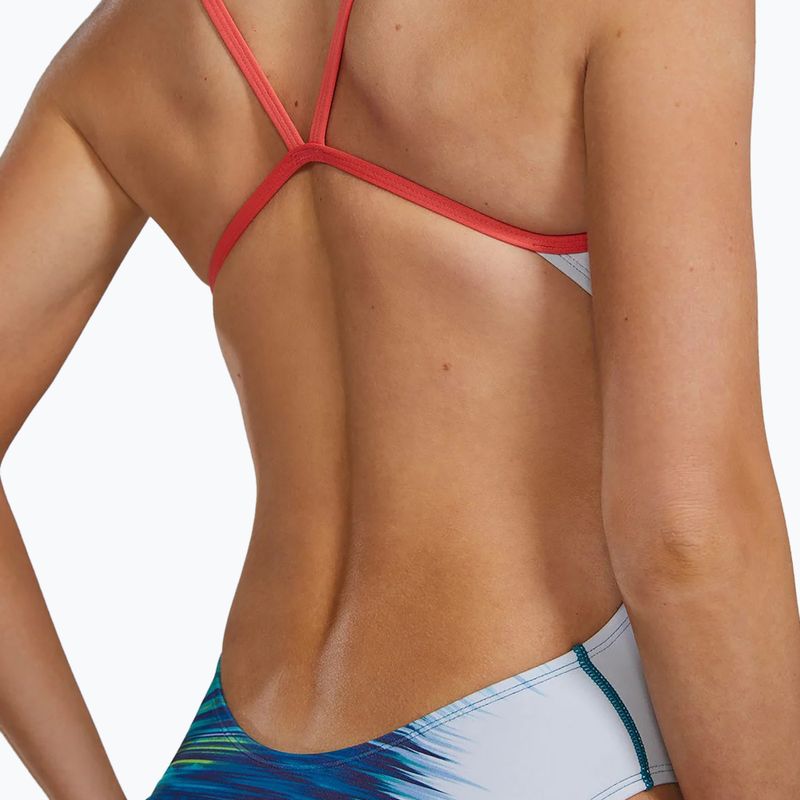 Damen Badeanzug TYR Durafast Elite Bravura Cutoutfit white/multi 8