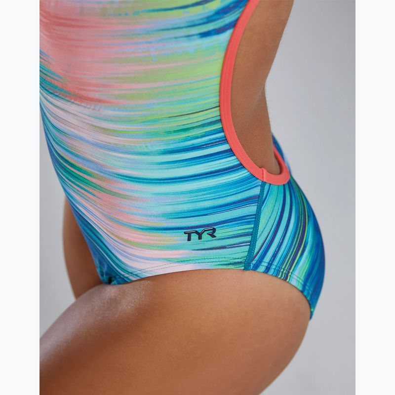 Einteiler Badeanzug Damen TYR Durafast Elite Bravura Trinityfit white/multi 8