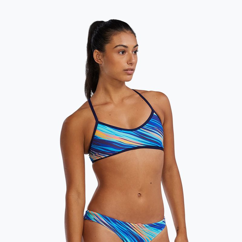 Bikini-Oberteil TYR Riptidal Trinity teal/orange 4
