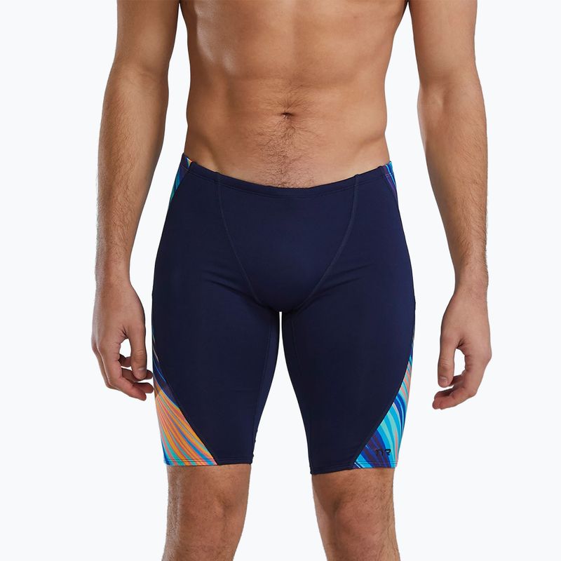 Schwimm-Jammer Herren TYR Durafast Elite Riptidal Jammer teal/orange 5