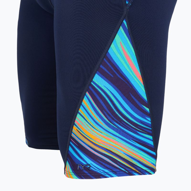 Schwimm-Jammer Herren TYR Durafast Elite Riptidal Jammer teal/orange 3