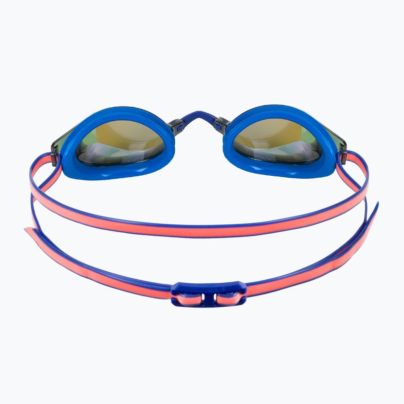 Damen-Schwimmbrille TYR Blackops 140 Ev Racing verspiegelt blau/coral 4