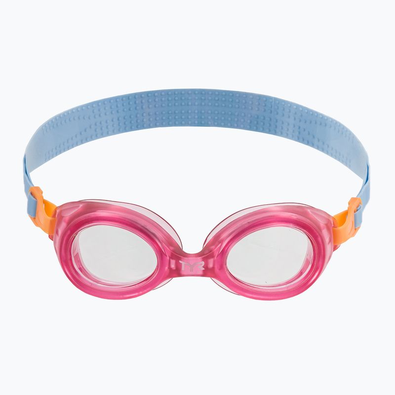 TYR Kinderschwimmbrille Aqua Blaze klar / rosa 2