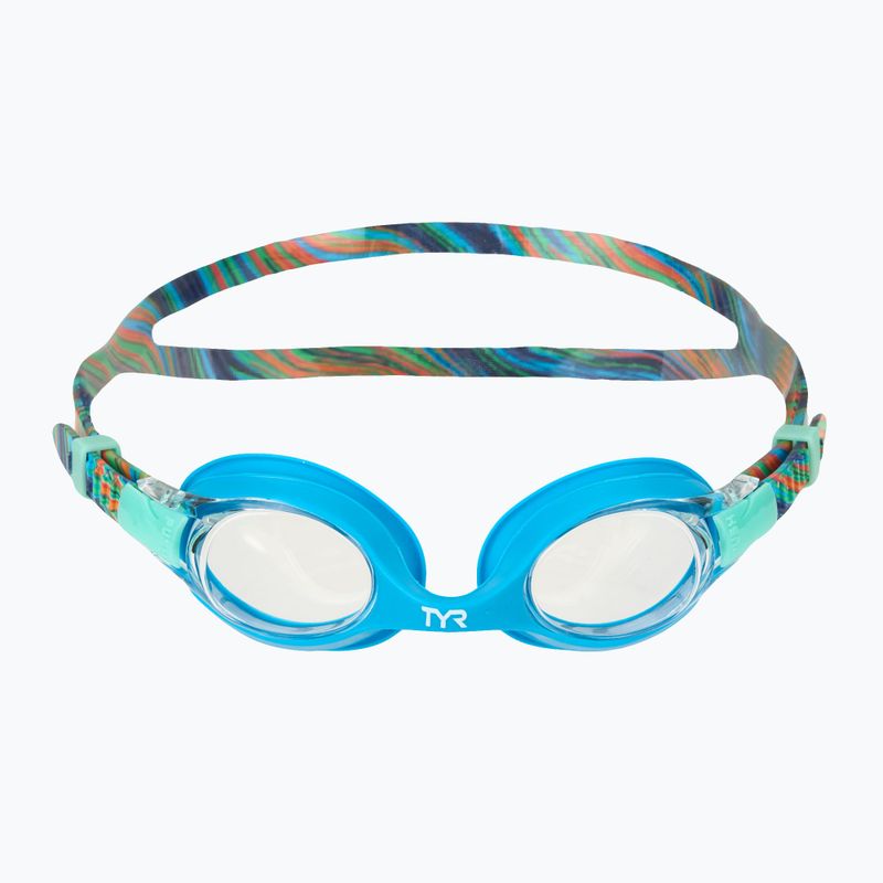 TYR Kinderschwimmbrille Swimple Printed teal/orange 2