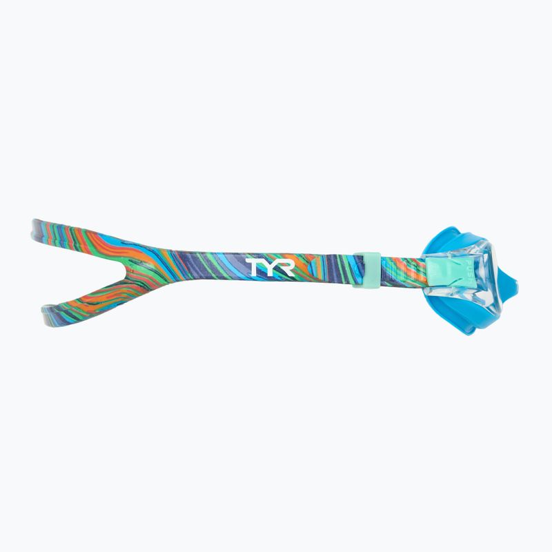 TYR Kinderschwimmbrille Swimple Printed teal/orange 3