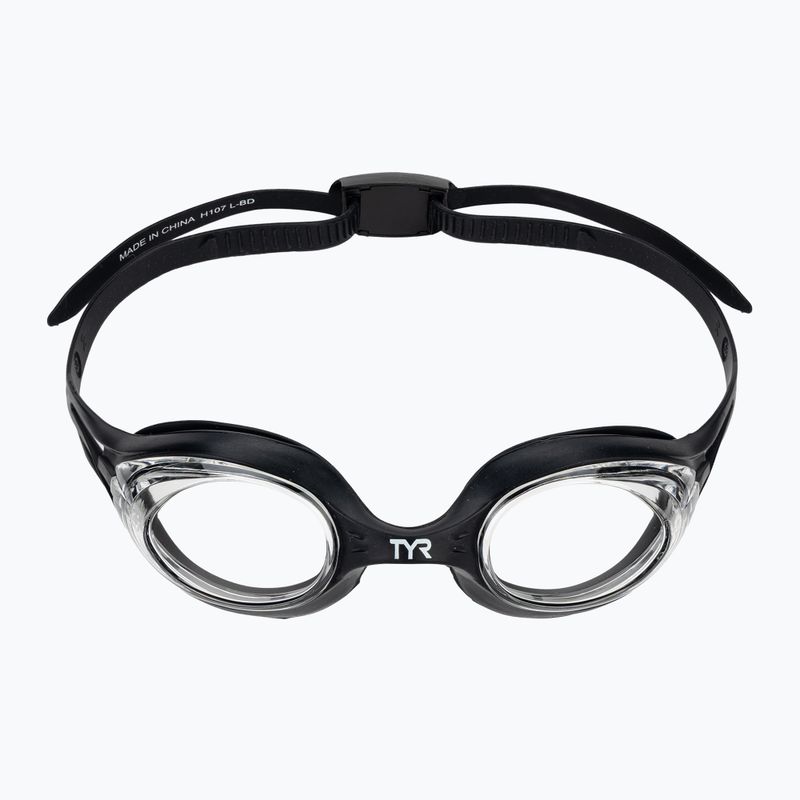TYR Hydra Flare Kinder Schwimmbrille schwarz / cear 2