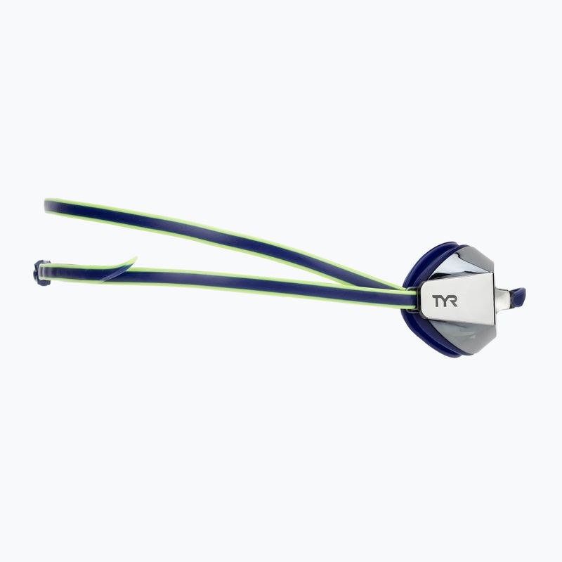 Schwimmbrille TYR Blackops 140 Ev Racing verspiegelt navy/lime 3