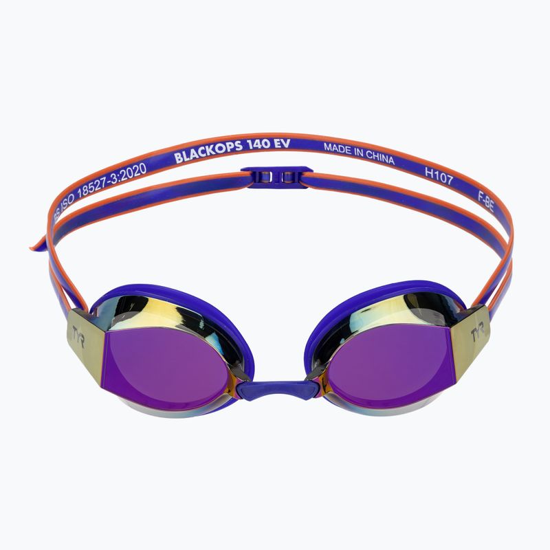 Schwimmbrille TYR Blackops 140 Ev Racing verspiegelt royal/multi 2