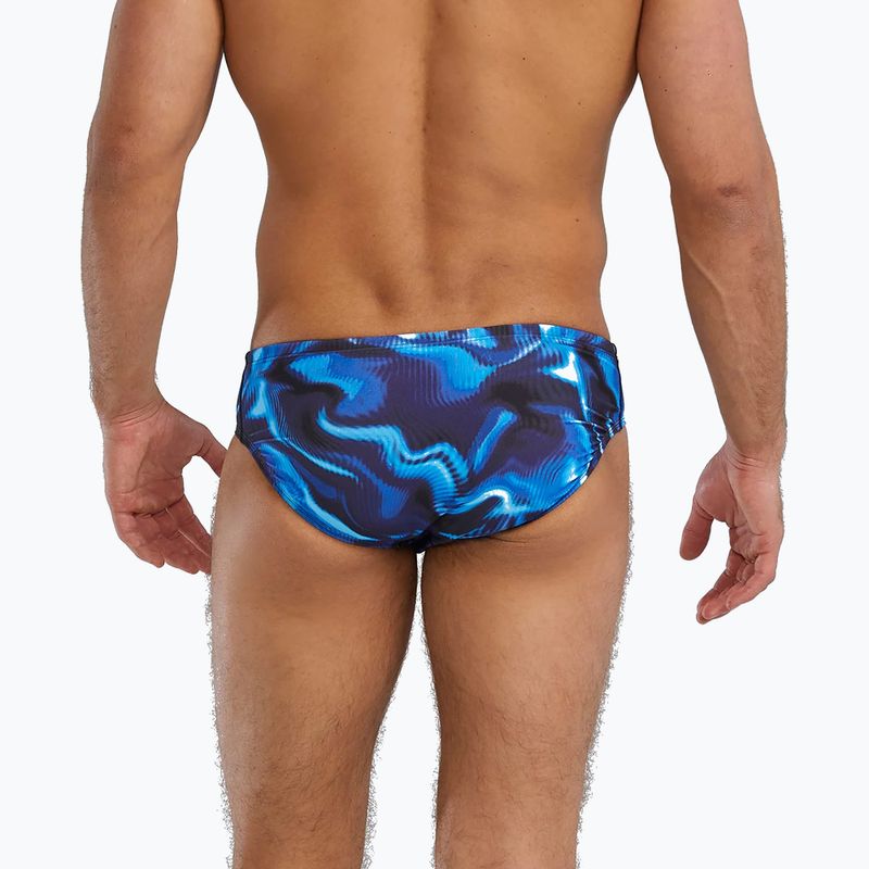 Herren-Badehose TYR Durafast Elite Waveform Brief blue 2