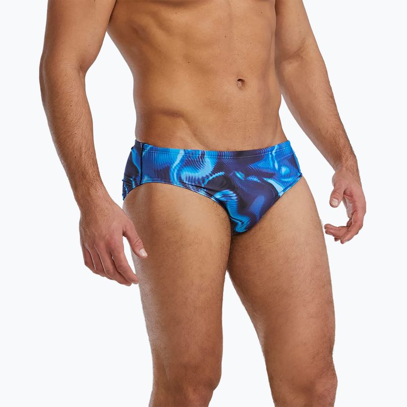Herren-Badehose TYR Durafast Elite Waveform Brief blue 3