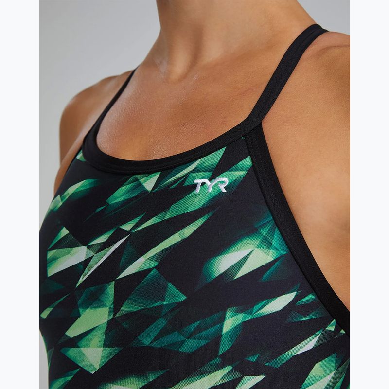 Damen Einteiliger Schwimmanzug TYR Durafast Elite Triadic Diamondfit green 9