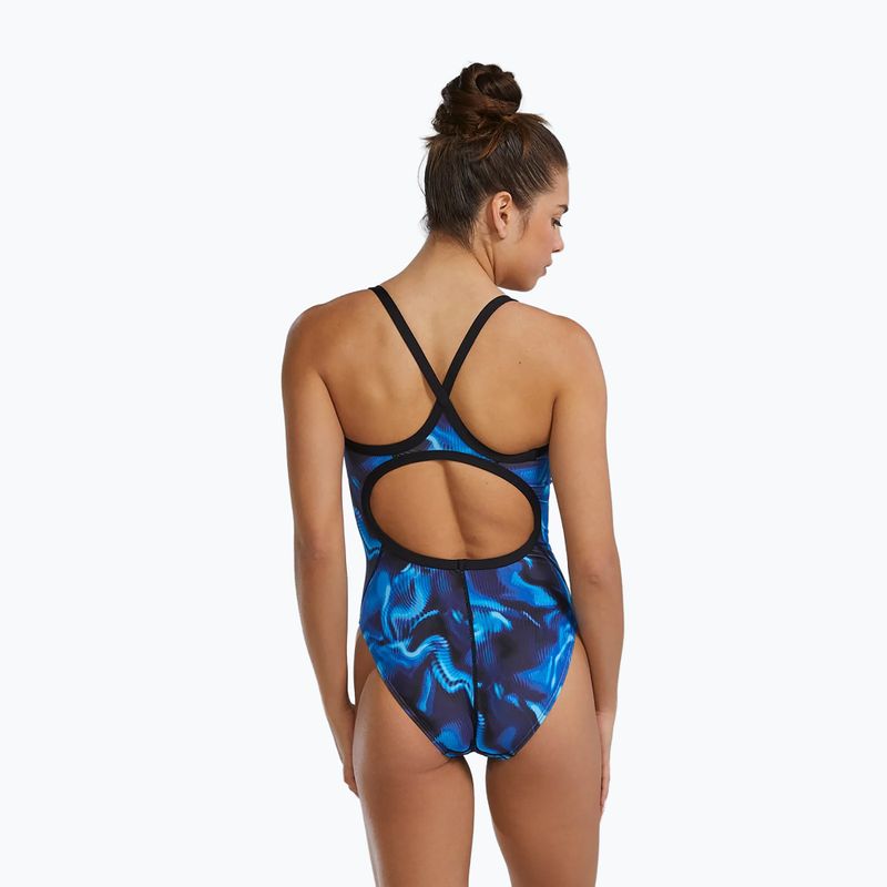 Einteiliger Damen-Badeanzug TYR Durafast Elite Waveform Diamondfit blue 5