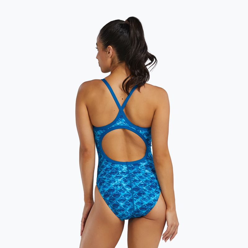 Einteiliger Damen-Badeanzug Tyr Durafast Elite Oceanid Diamondfit hellblau/aqua 2