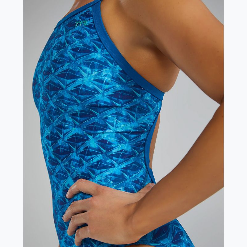 Einteiliger Damen-Badeanzug Tyr Durafast Elite Oceanid Diamondfit hellblau/aqua 8