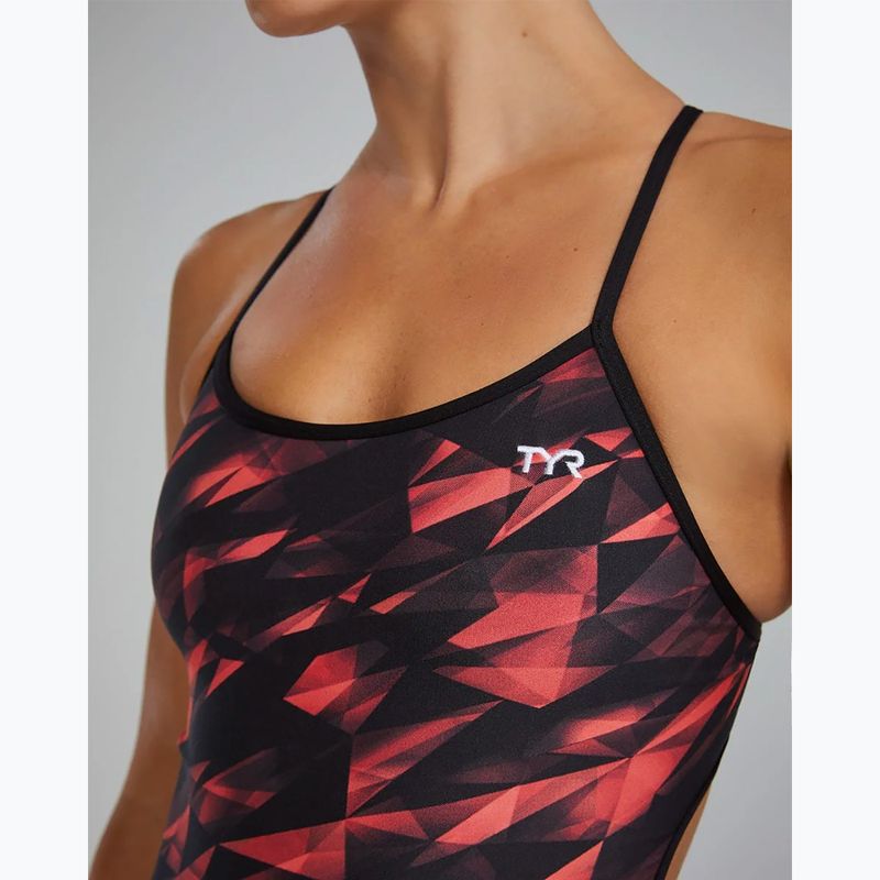 Einteiliger Damen-Badeanzug TYR Durafast Elite Triadic Trinityfit red 9