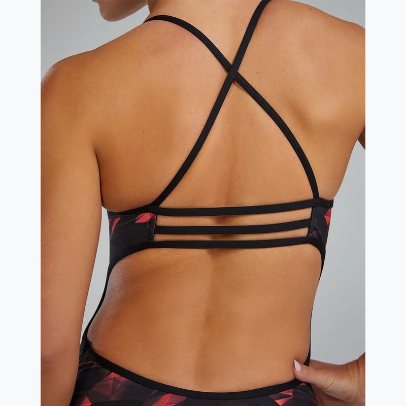 Einteiliger Damen-Badeanzug TYR Durafast Elite Triadic Trinityfit red 10