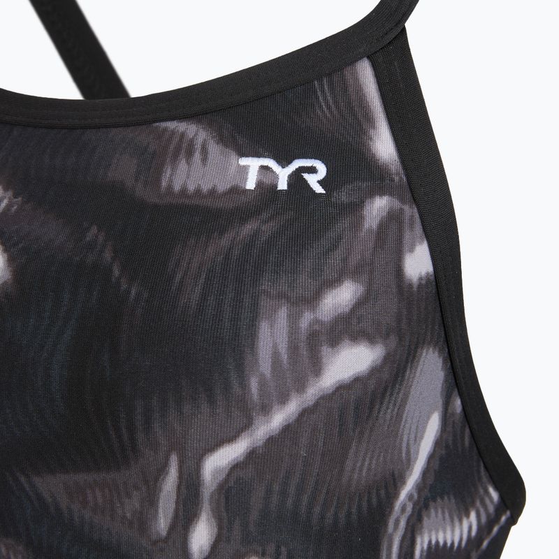 Einteiliger Damen-Badeanzug TYR Durafast Elite Waveform Diamondfit titanium 3