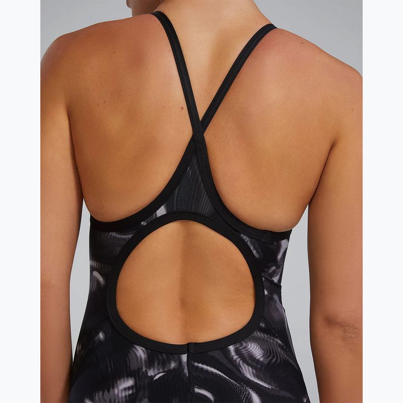 Einteiliger Damen-Badeanzug TYR Durafast Elite Waveform Diamondfit titanium 9