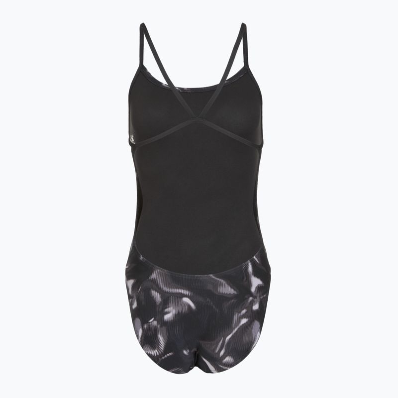 Einteiliger Damen-Schwimmanzug TYR Durafast Elite Waveform Cutoutfit titanium 2