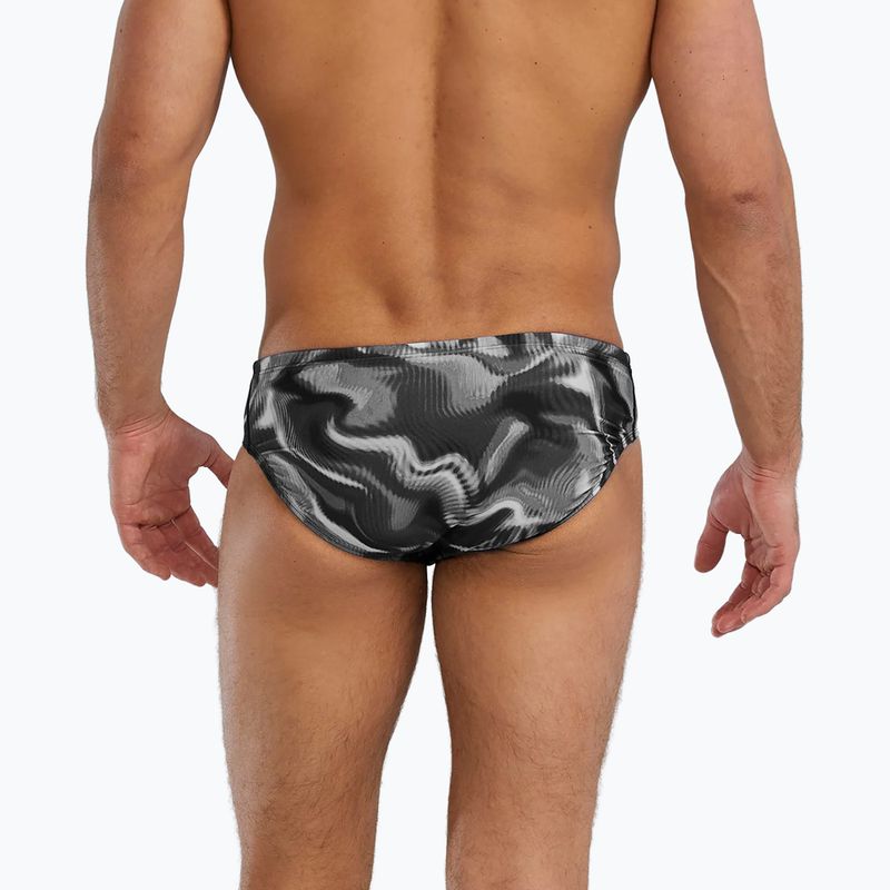 Herren-Schwimmslip TYR Durafast Elite Waveform Brief titanium 2