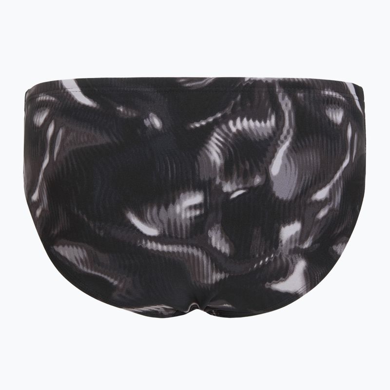 Herren-Schwimmslip TYR Durafast Elite Waveform Brief titanium 2