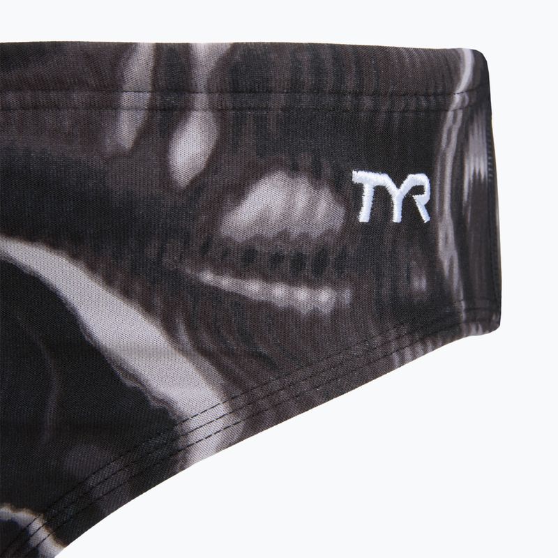 Herren-Schwimmslip TYR Durafast Elite Waveform Brief titanium 3