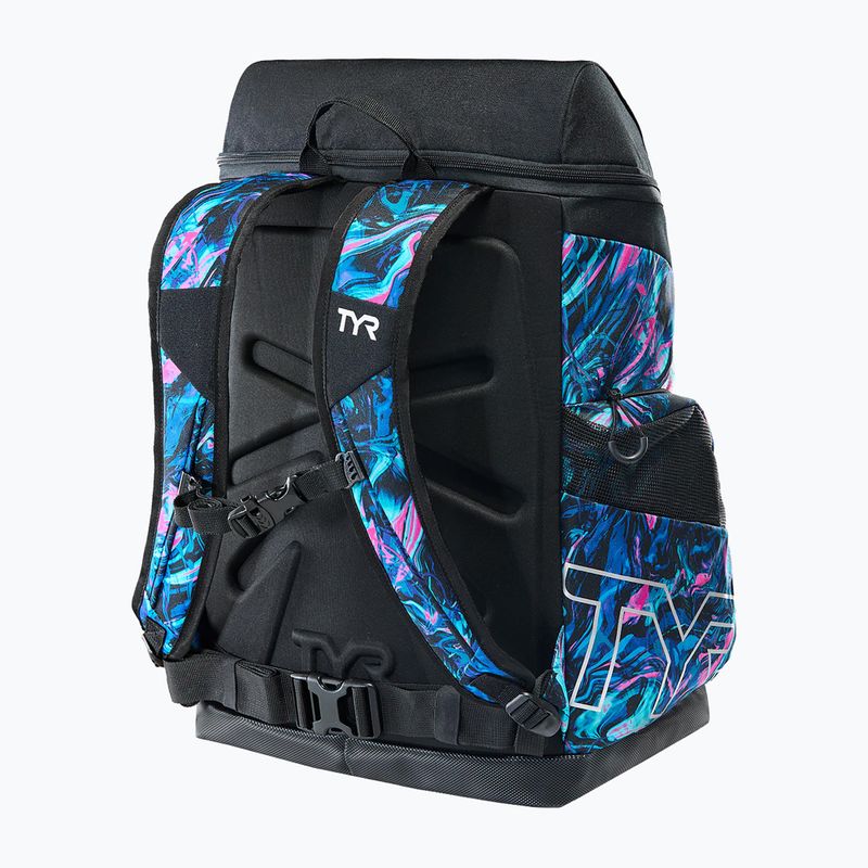 Schwimmrucksack TYR Alliance Printed 45 l blue/pink marmais 2