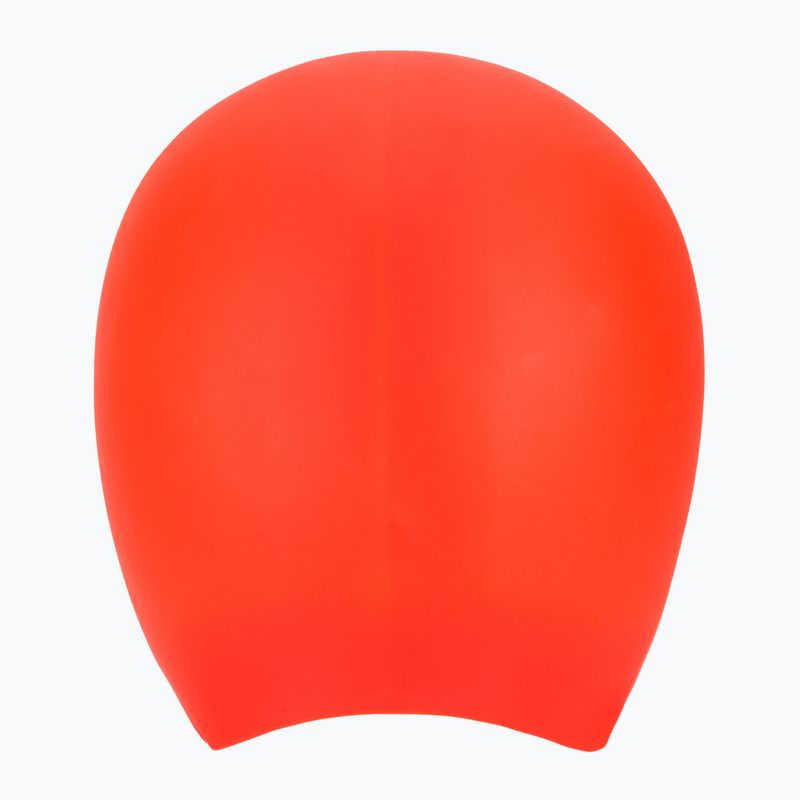 Schwimmkappe TYR Long Hair Wrinkle Free Silicone bright red 2