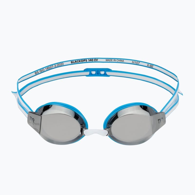 Damen-Schwimmbrille TYR Blackops 140 Ev Racing Mirrored blue/white 2