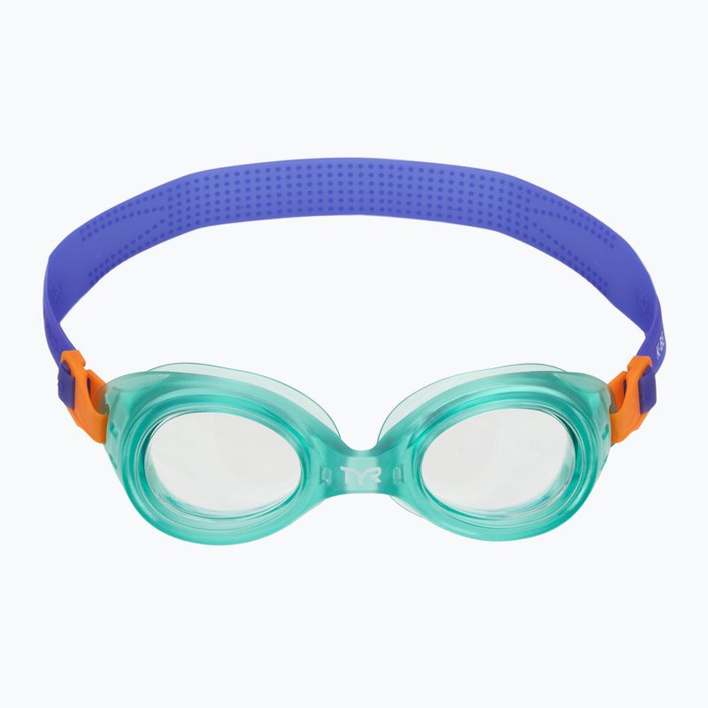 Kinder-Schwimmbrille TYR Aqua Blaze green/orange 2