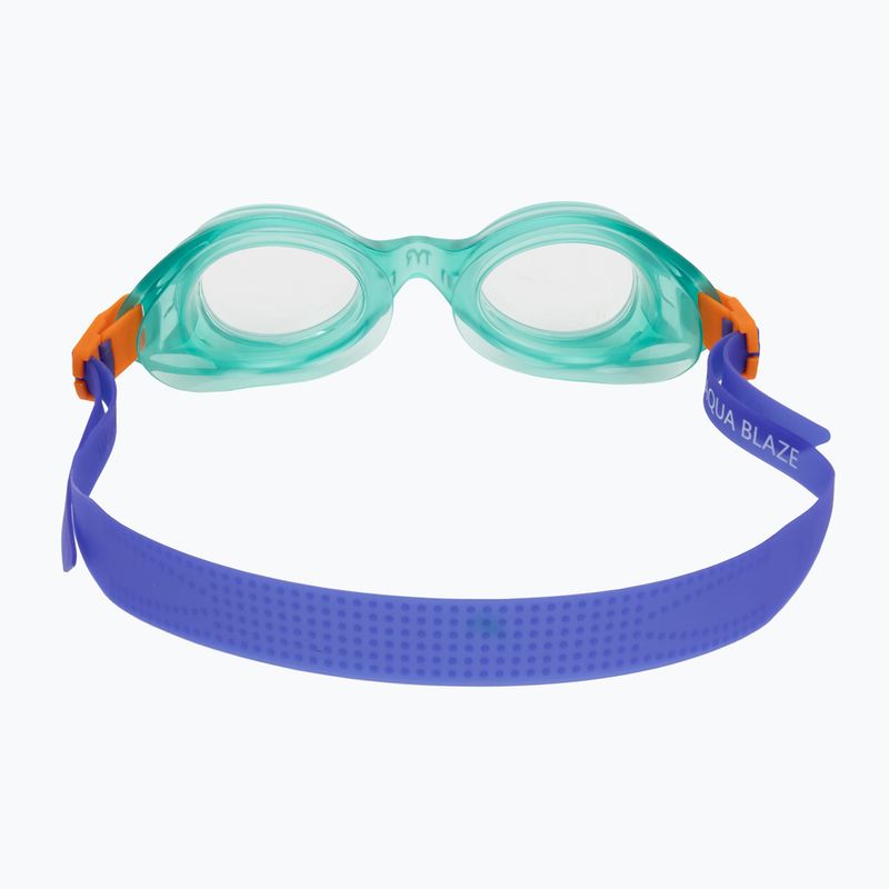Kinder-Schwimmbrille TYR Aqua Blaze green/orange 4