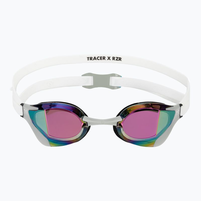 Schwimmbrille TYR Tracer-X RZR Mirrored White/Grey 2
