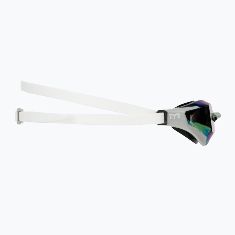 Schwimmbrille TYR Tracer-X RZR Mirrored White/Grey 3