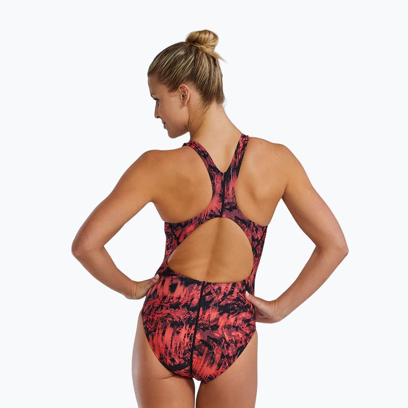 Damen Einteiler Badeanzug TYR Durafast Lite Seismo Maxfit red 2