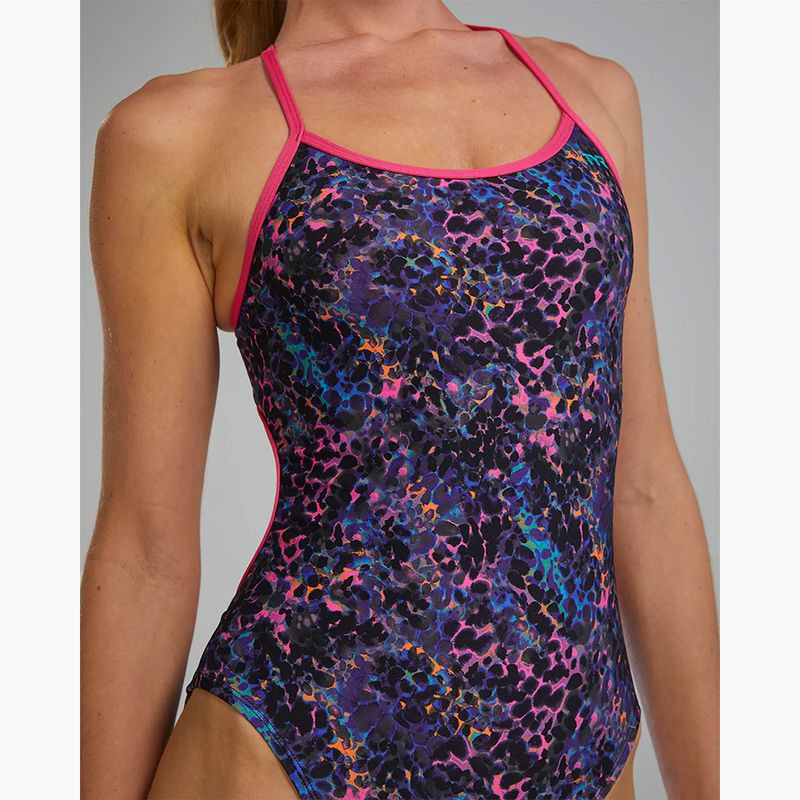 Damen Schwimmanzug einteilig TYR Durafast Elite Trinityfit petunia stipple 6