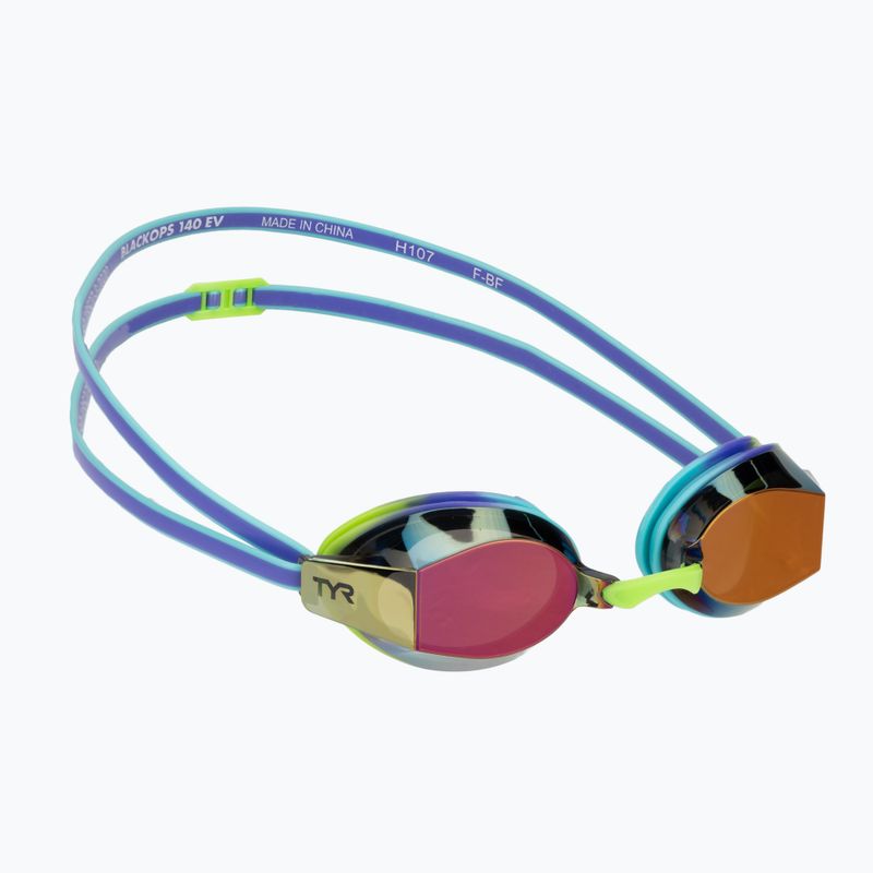Kinder-Schwimmbrille TYR Blackops 140 Ev Racing Mirrored purple/multi