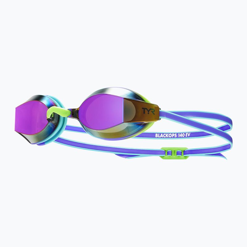 Kinder-Schwimmbrille TYR Blackops 140 Ev Racing Mirrored purple/multi
