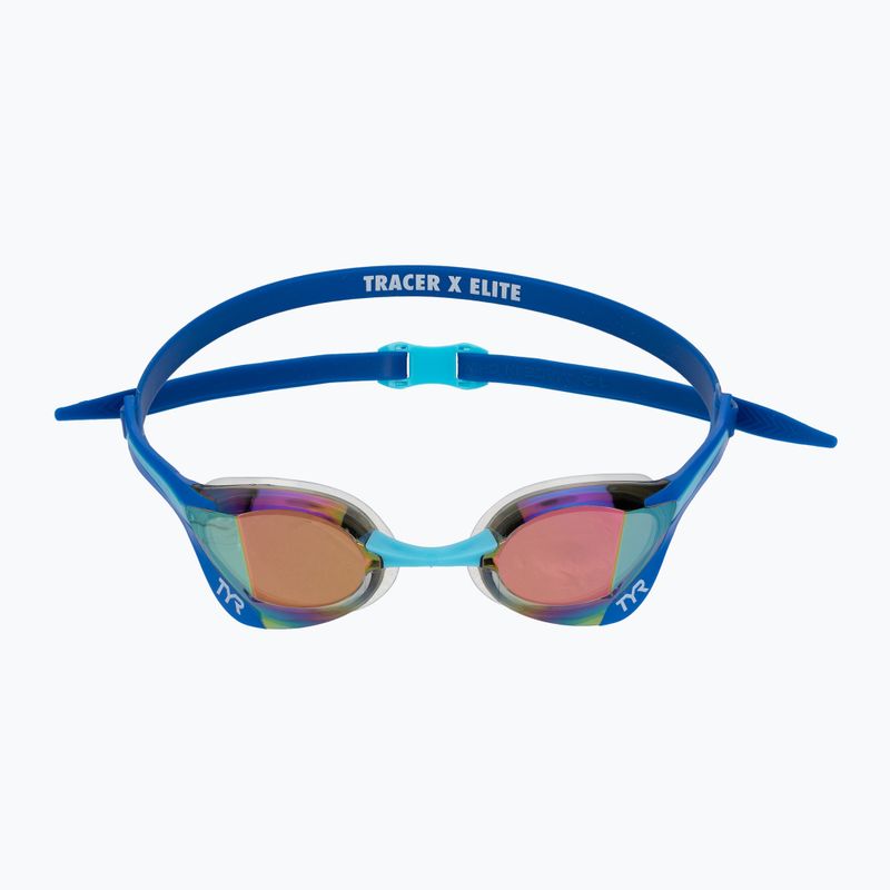 Schwimmbrille TYR Tracer-X Elite Racing Mirrored blue/turquoise 3
