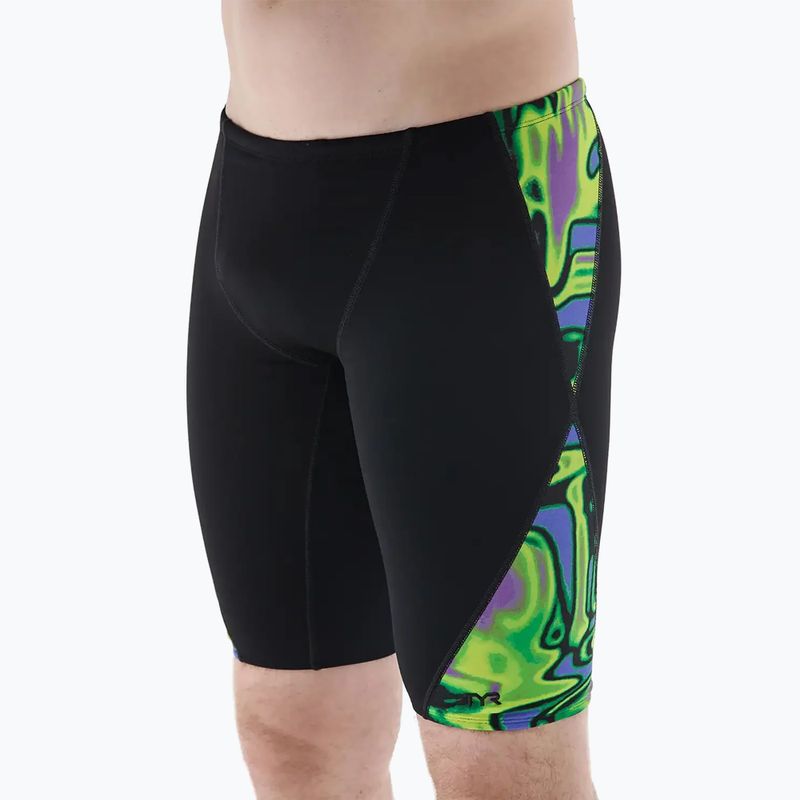 Herren-Schwimmjammer TYR Splice Flux Jammer lime/multi 9