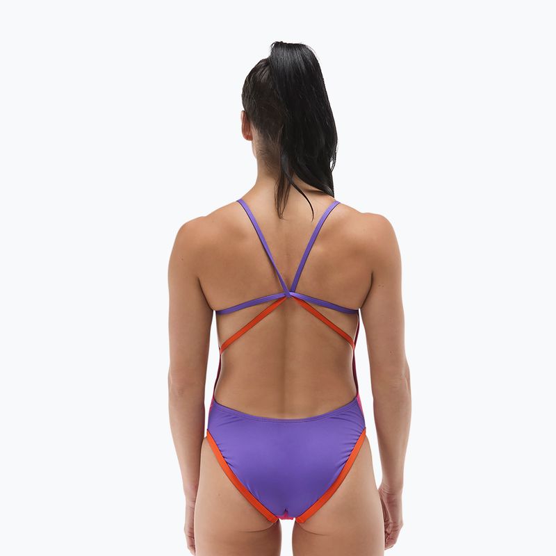 Damen-Einteiler Badeanzug Tyr Multistrap Cutoutfit Durafast Elite pink/multi 3
