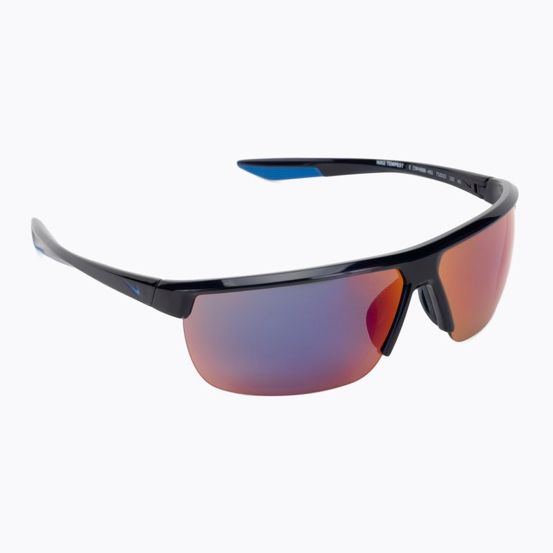 Nike Tempest E Sonnenbrille in Obsidian/Pazifikblau/Feldtönung