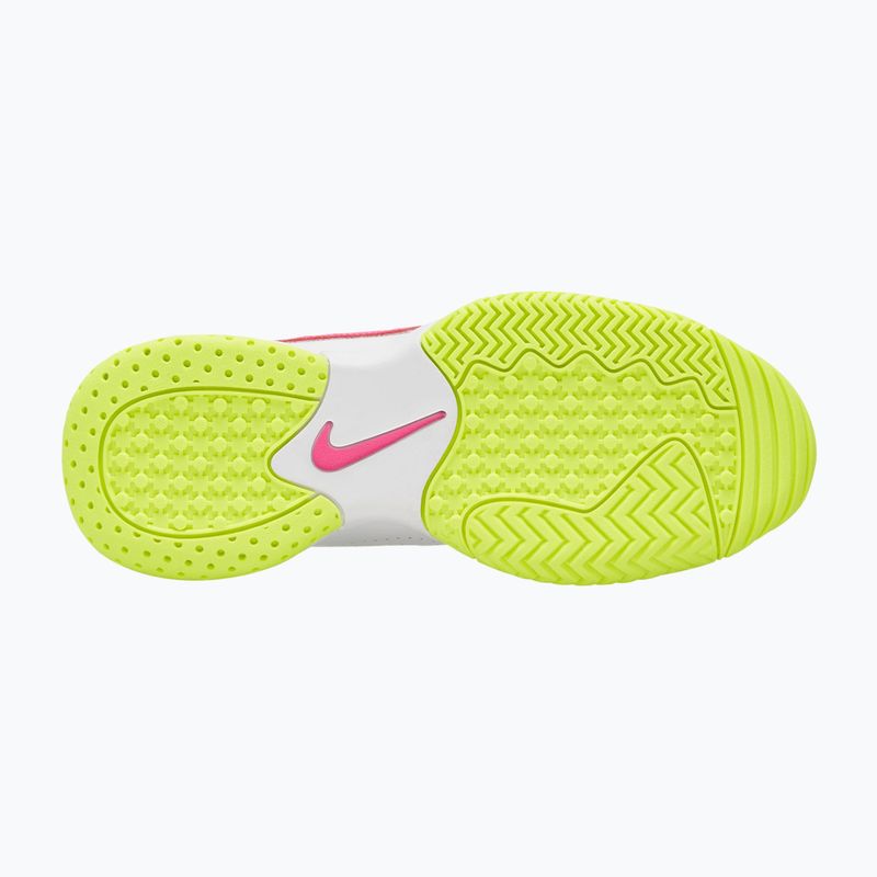 Kinder-Tennisschuhe Nike Court Lite 2 Jr white/hot lime/grey fog/laser fuchsia 3