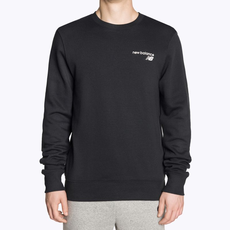 Herren New Balance Classic Core Fleece Crew Sweatshirt schwarz