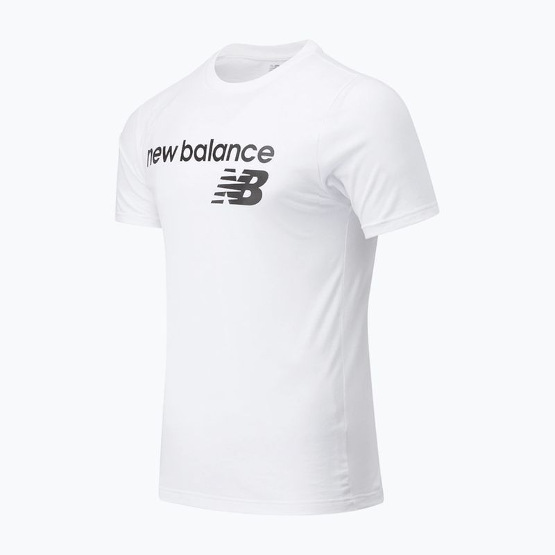 Herren New Balance Classic Core Logo T-shirt weiß