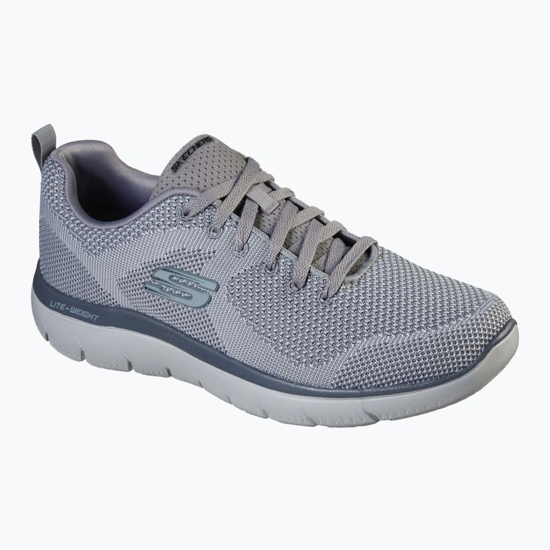 Schuhe Herren SKECHERS Summits Brisbane light gray 8