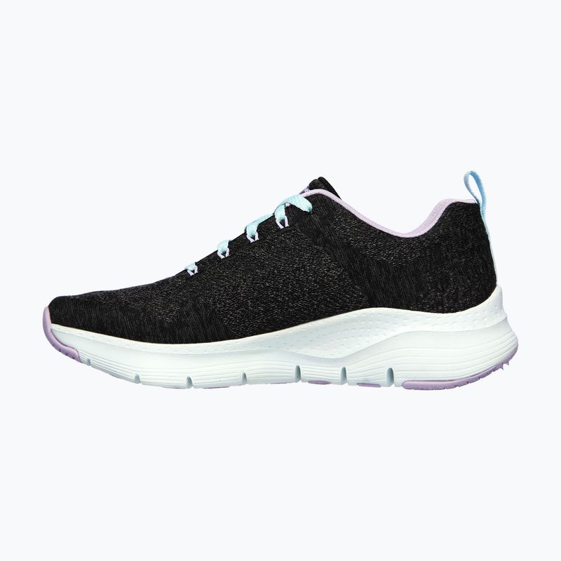 Damen Trainingsschuhe SKECHERS Arch Fit Comfy Wave schwarz/lavendel 9