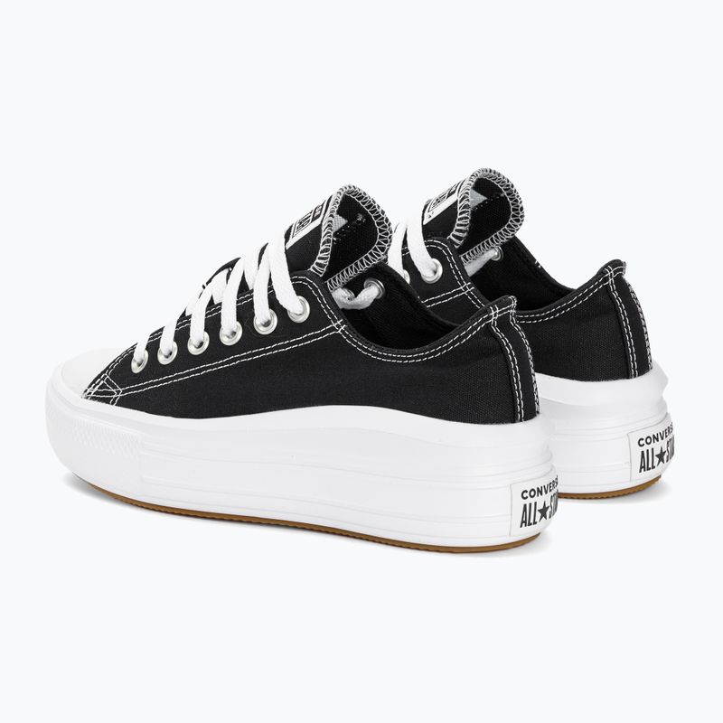 Damen Turnschuhe Converse Chuck Taylor All Star Move Canvas Platform Ox schwarz/weiß/weiß 3